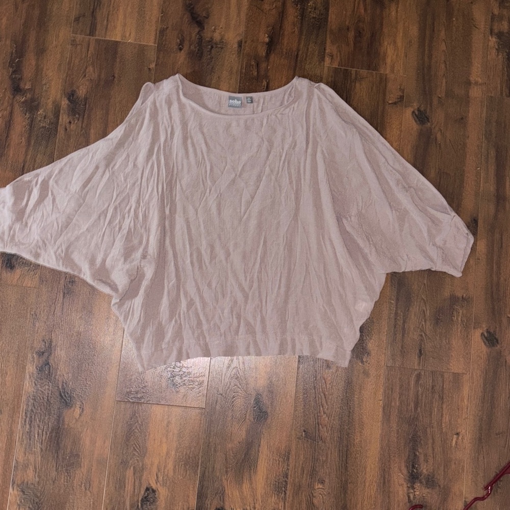 Flowy Beige Sleeveless Top